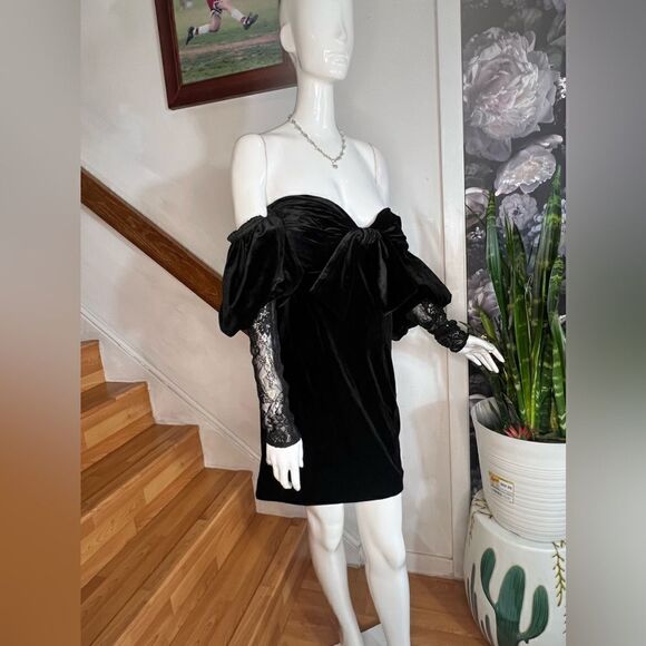 Anthropologie x Ronny Kobo Corin Velvet Dress/ size 10 - Picture 8 of 10